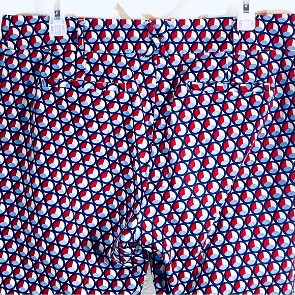 Anthropologie Cartonnier Charlie Ankle pants w/ geometric pattern. Size 12 - Picture 8 of 10